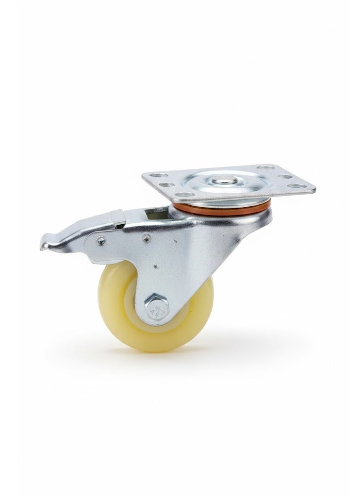 3" High Quality Material Handling Equipment Heavy Duty Nylon Caster Wheels pack of 4 Pcs - Image 2